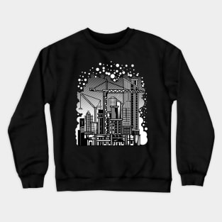 Tower Crane Abstract Crewneck Sweatshirt